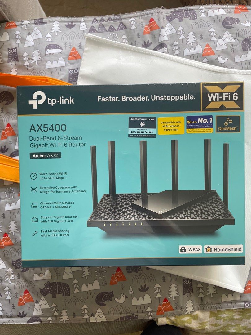TP link Archer AX72 AX5400 wifi 6, Computers & Tech, Parts ...