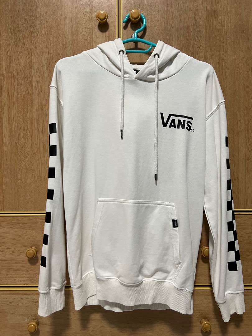 White top hoodie vans