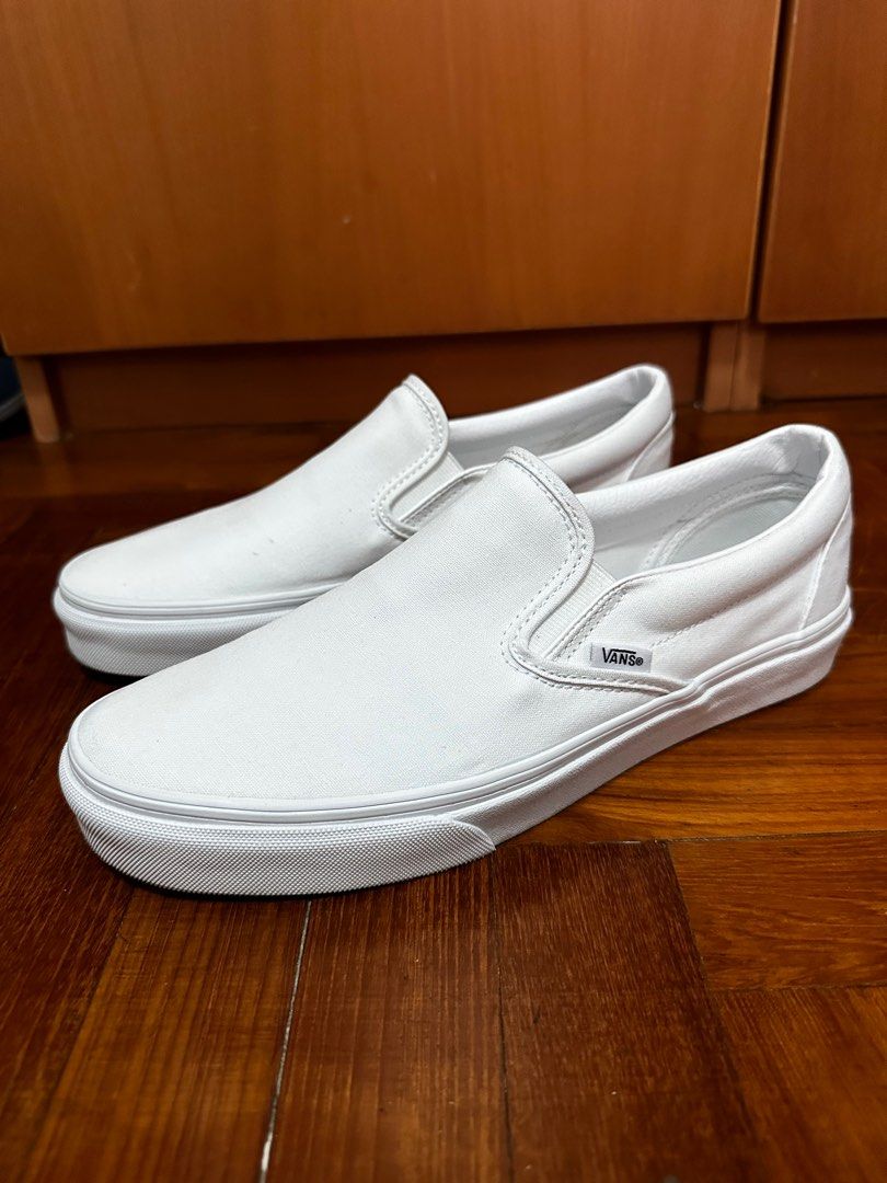 White classic vans mens outlet