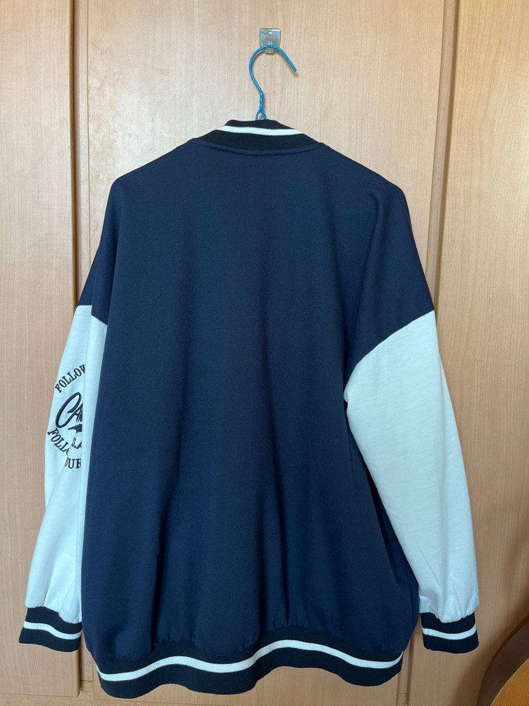 Varsity Jacket (Category: Coats, Jackets and Outerwear) located in Singapore. Submitted by branchen21 (Listing ID 1220533621, Image 2). Description: Only used for 3 performances and a few practices, in (almost) new condition Size L Refer to: https://m.shein.com/sg/ROMWE-Letter-Colorblock-Baseball-Jacket-p-3388385-cat-1776.html?share_from=andshsg&url_from=GM7341196418351132672&ref=m&rep=dir&ret=msg.