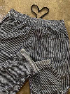 vintage gu hickory stripe cotton chino pant seluar raya workwear vtg og RRL WIP y2k 90s