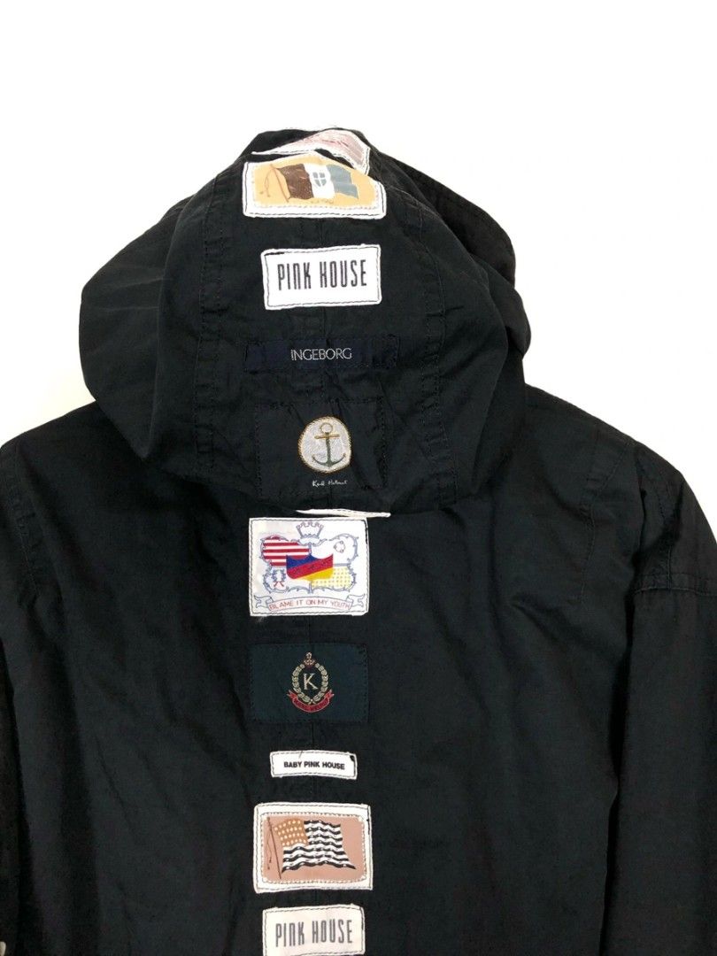 Vintage Karl Helmut Patchwork MA-1 Hoodies Bomber Ingeborg Show