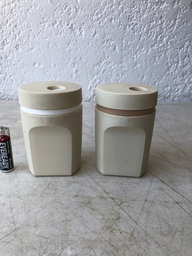 Vintage Eveready Battery Salt and Pepper Shakers 