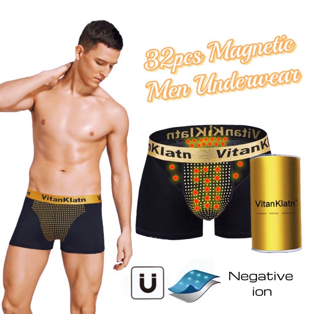 Vitanklatn Magnetic Therapy Boxer Brief Underwear Panties Men, Men's  Fashion, Bottoms, New Underwear on Carousell