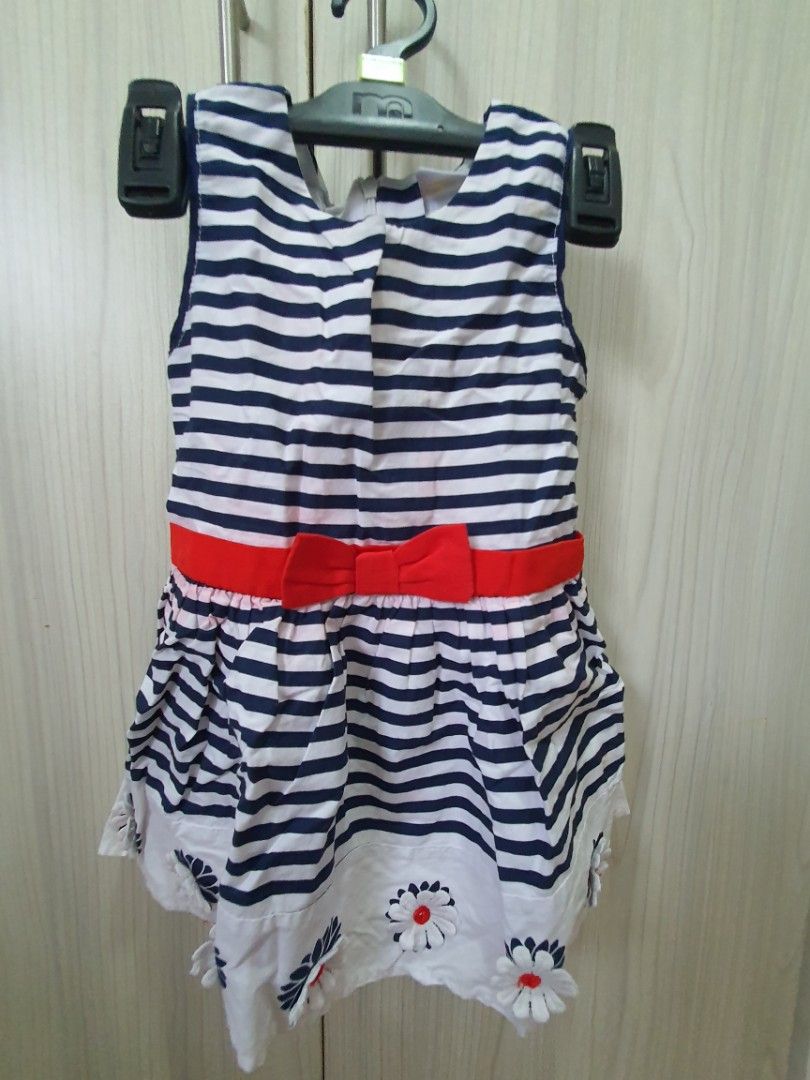 Whatever toddler dress size 1 (Category: Babies & Kids Fashion) located in Davao. Submitted by proverbs31wife (Listing ID 1220612226, Image 1). Description: with red shading stain from belt. free for a minimum purchase of 3 items.