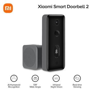 XIAOMI Smart Video Doorbell 2 AI Motion Detection Remote Live Video Infrared Night Vision 139 Degree Wide angle Lens 1080P HD
