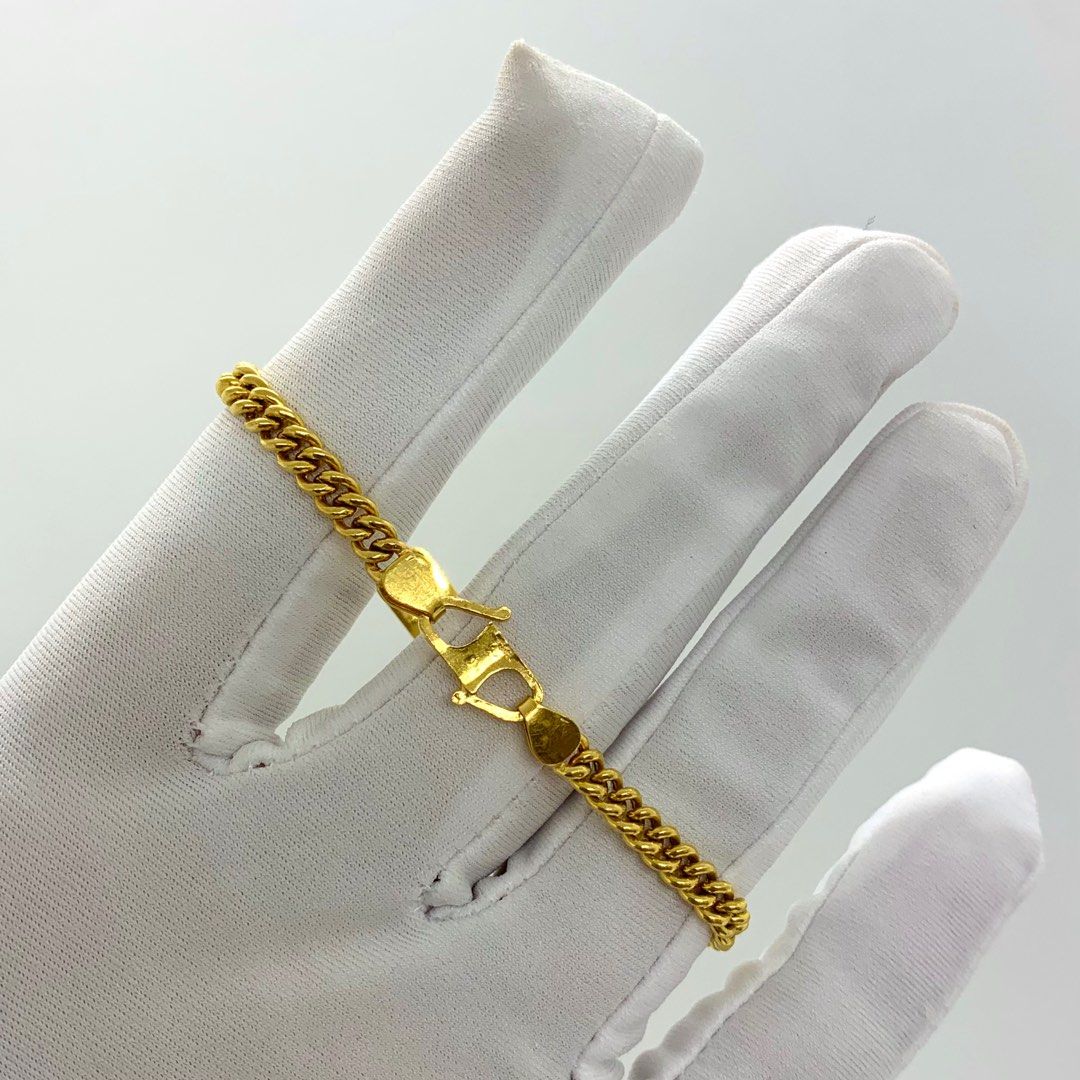 22kt gold sales bracelet with ring