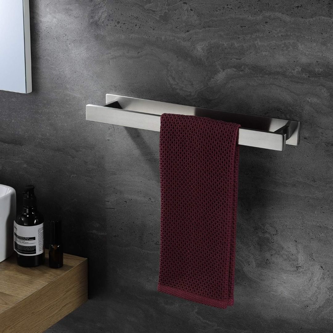 YIGII Self Adhesive Shower Shelf - Bathroom Shelf Stick on Wall Shower  Caddy Stainless Steel