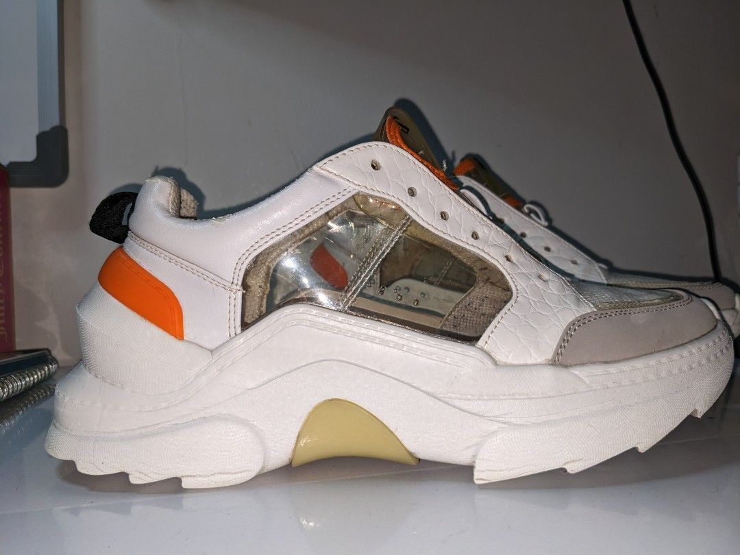 Zara Chunky Transparent Sneakers Women s Fashion Footwear