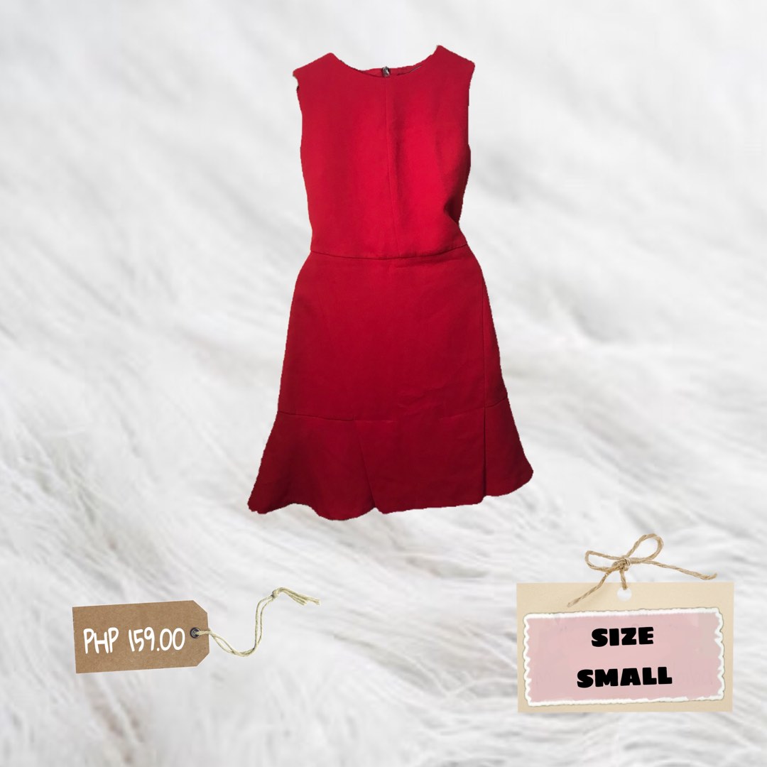 Zara trafaluc hot sale red dress