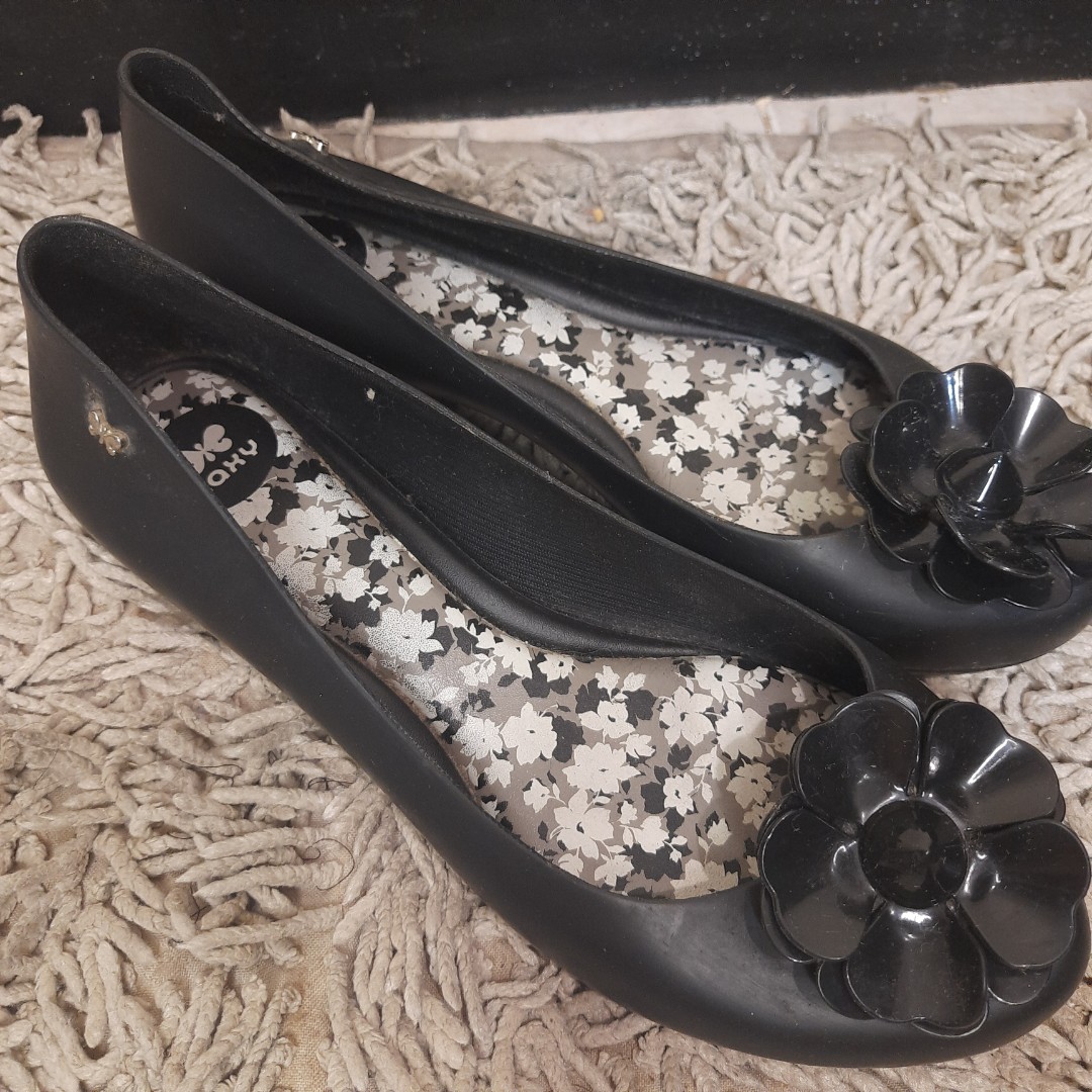 zaxy black flats