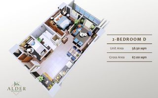 2BR 67sqm and Parking Slot Basements 2 Inside Acacia Estates Taguig (ALDER RESIDENCES by DMCI Homes)