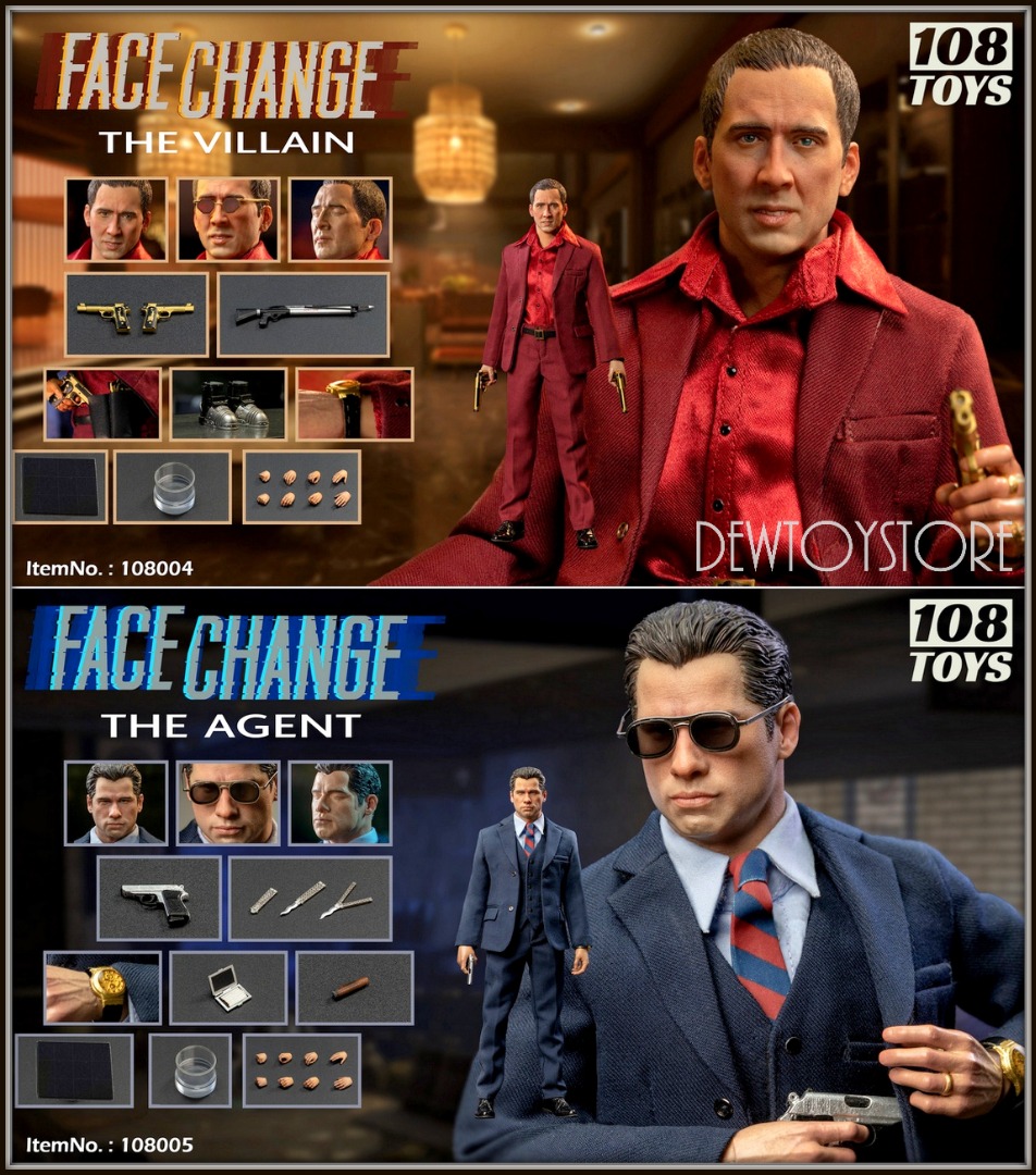 ▽▽108TOYS Face Change THE AGENT 1/6 アクションフィギュア