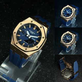 G shock navy hotsell blue rose gold