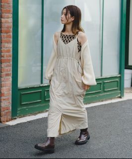 日牌 Kastane  有標有吊牌 大人氣口袋吊帶裙 2way 正反兩穿 抽繩連衣裙日本女日系繫帶洋裝 四季可穿 三色皆售 賣貨便運費35