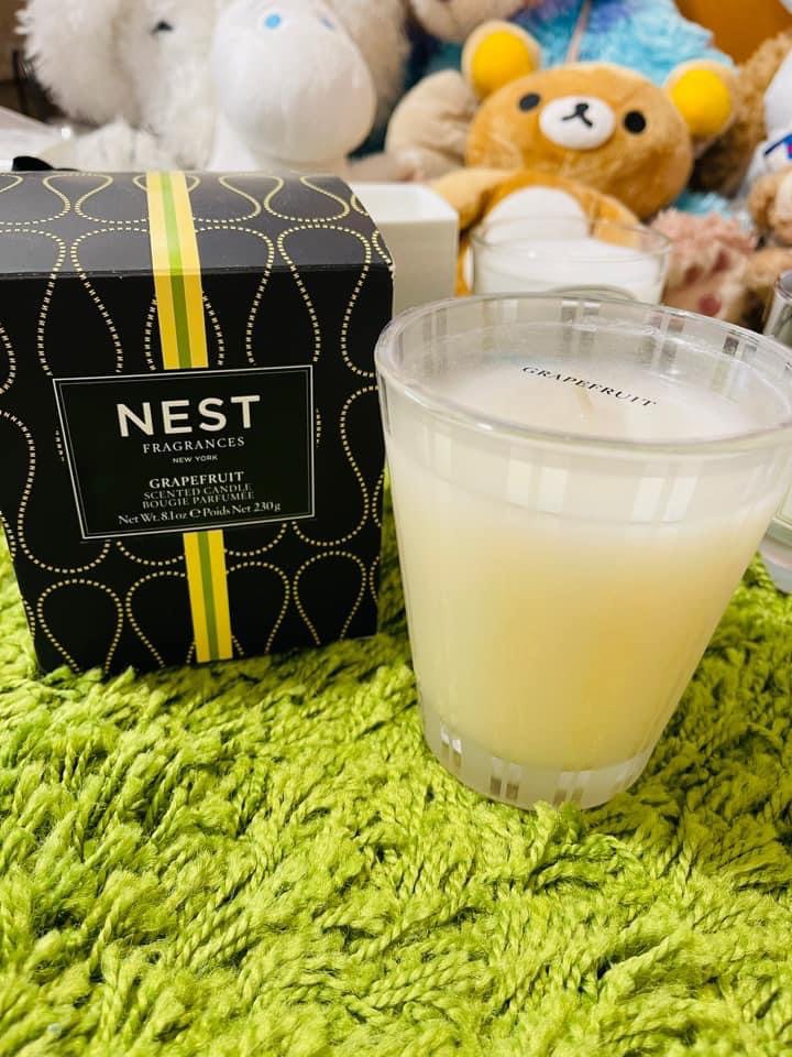 美國 NEST 葡萄柚 蠟燭230g diptyque 、Jo malone 可參考, 家具及居家用品, 居家香薰在旋轉拍賣