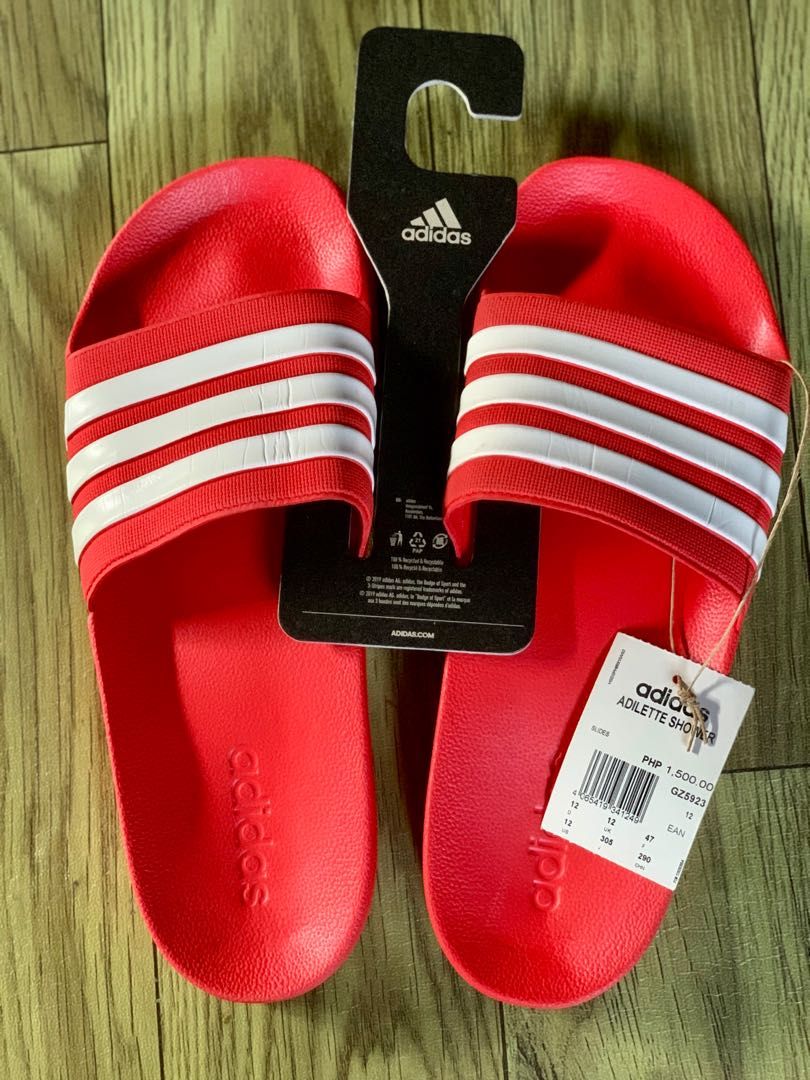 Adidas Adilette Red size 12 Mens Brand New