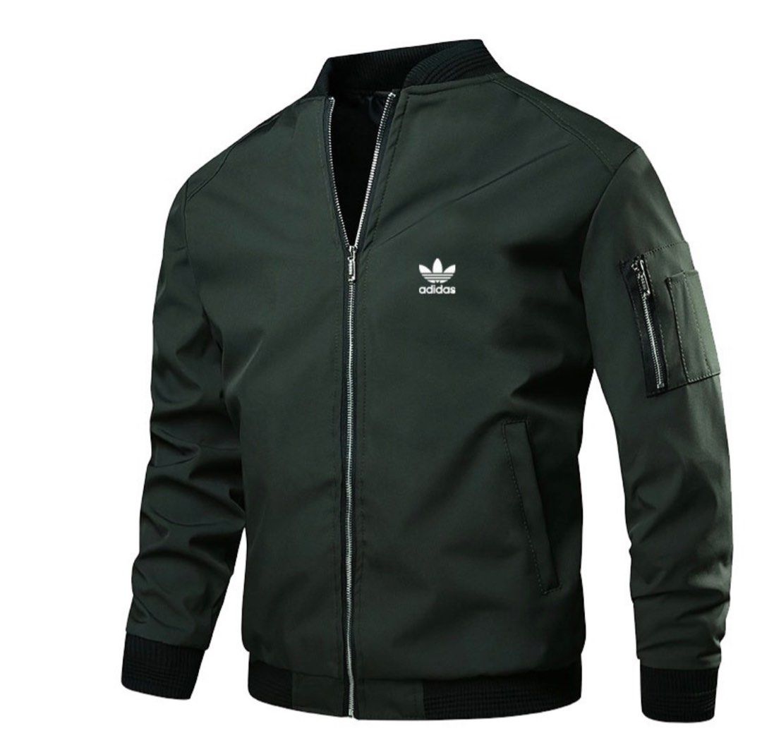 Mens black adidas track jacket discount