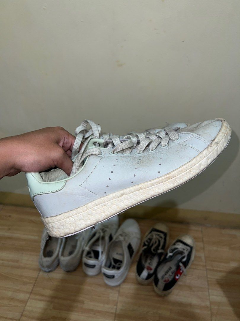 Adidas stan smith deals boost linen green