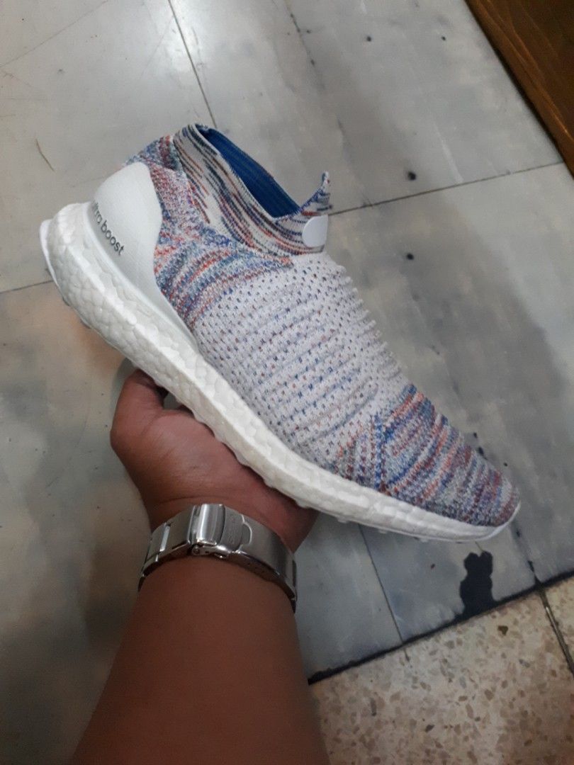 Ultra boost laceless white multicolor outlet