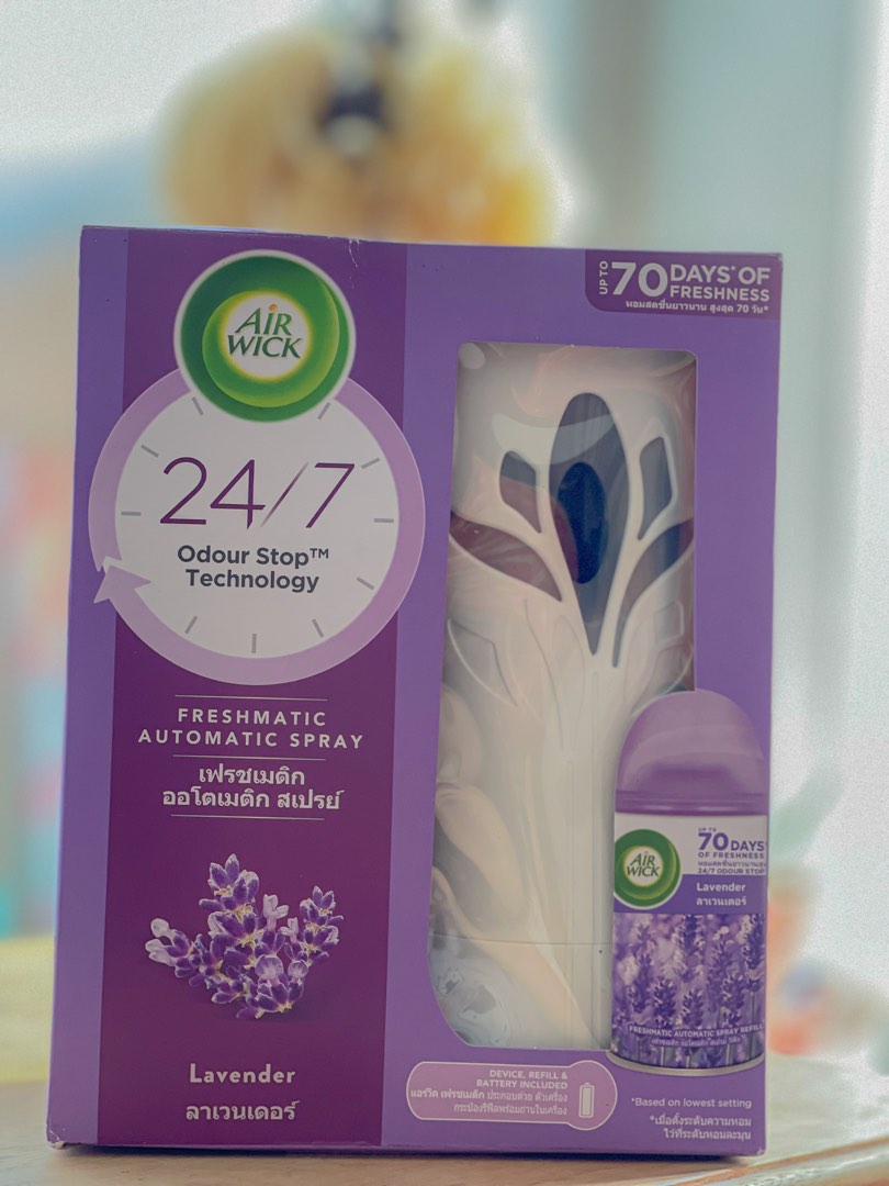 Air Wick Lavender Freshmatic Automatic Air Freshener Spray, Furniture