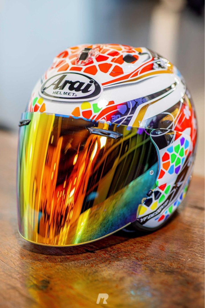 Arai VZRAM Nakagami GP2 Open Face Helmet, Health & Nutrition, Braces