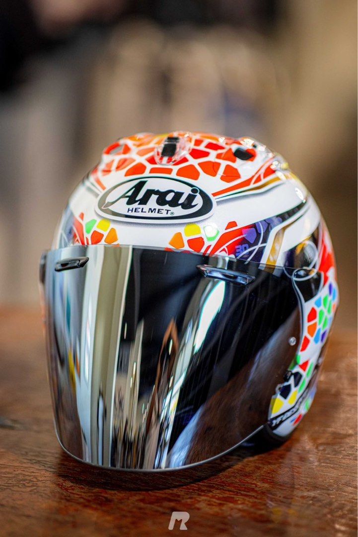 Arai VZRAM Nakagami GP2 Open Face Helmet, Health & Nutrition, Braces