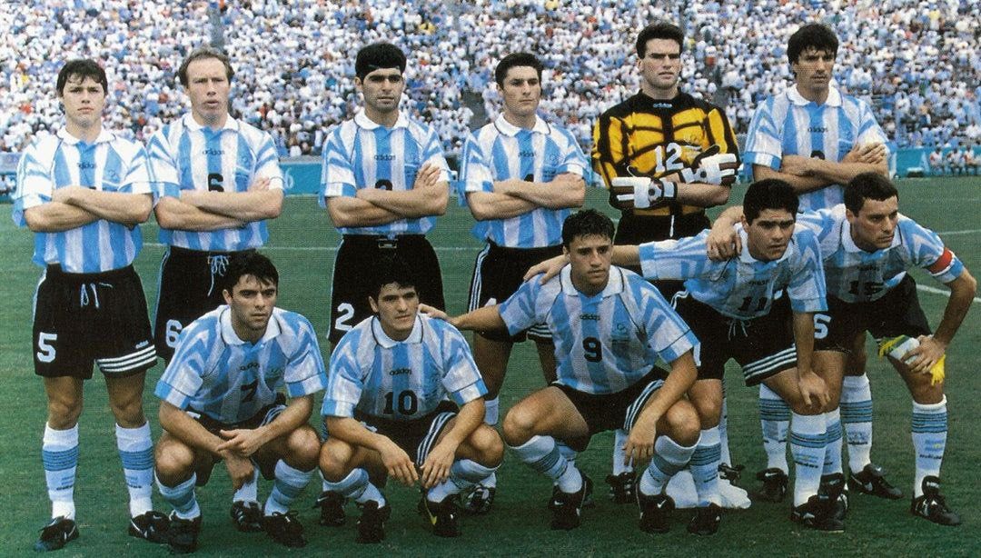 Retro 1996 Argentina Home Jersey - Kitsociety