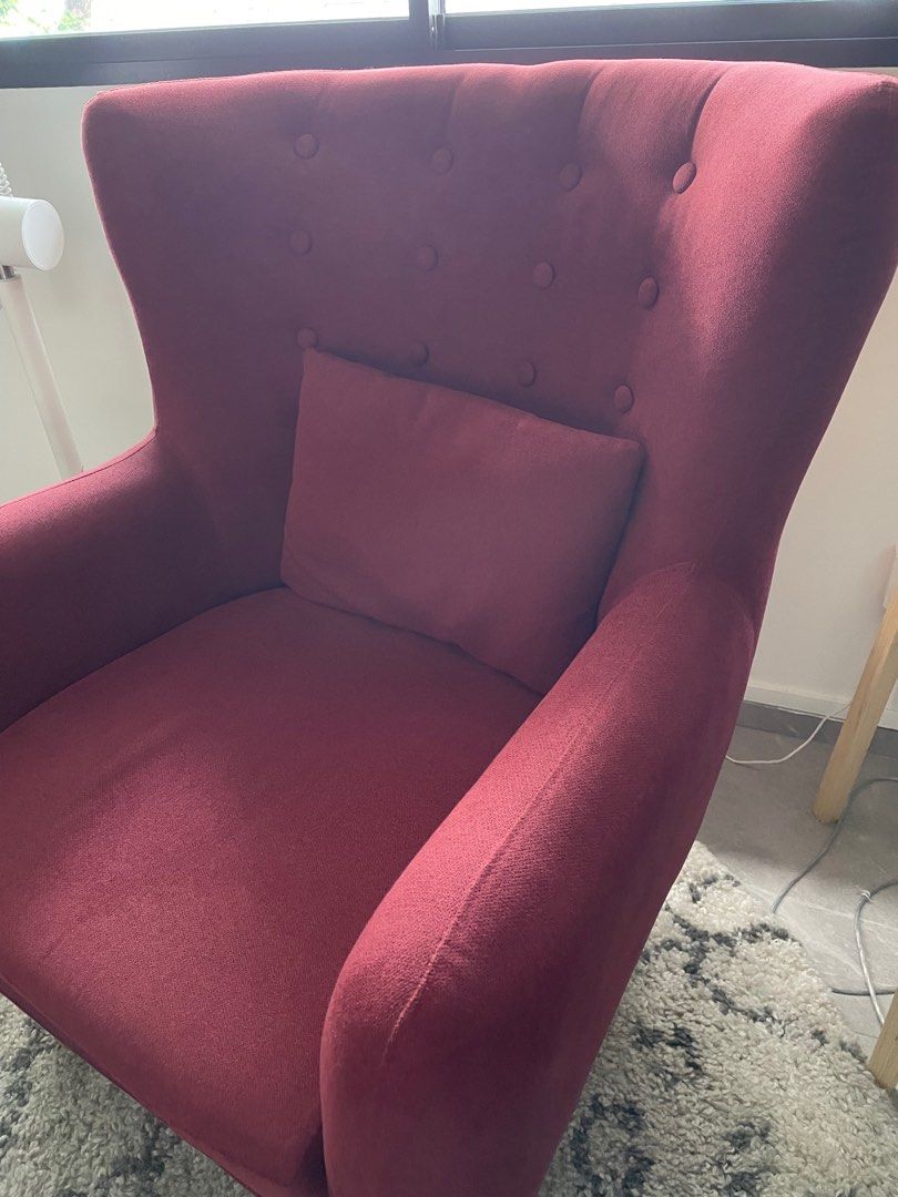 Armchair with Ottoman, Furniture & Home Living, Furniture, Chairs on