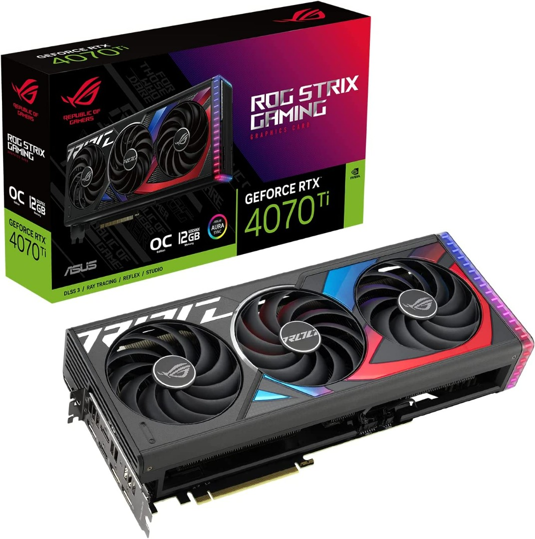 ASUS ROG Strix GeForce RTX 4070 Ti 12GB GDDR6X OC Edition (ROG-STRIX ...