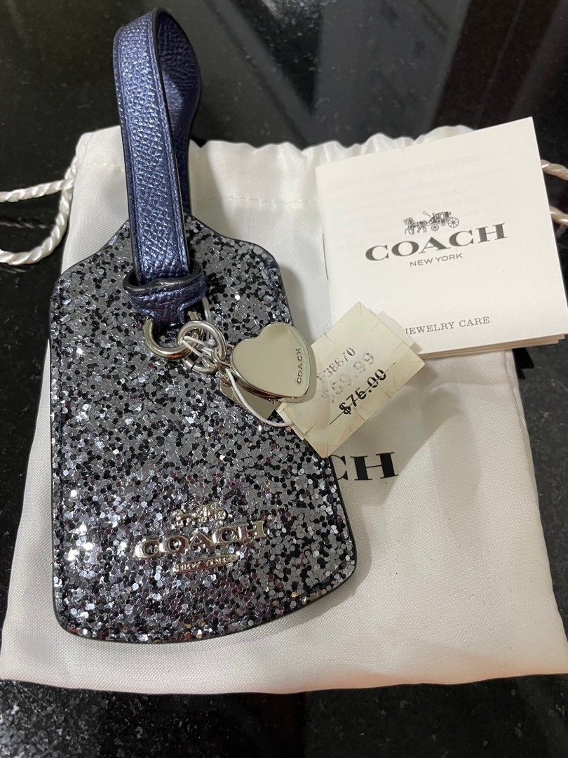 Authentic Coach luggage tag, Luxury, Bags & Wallets on Carousell