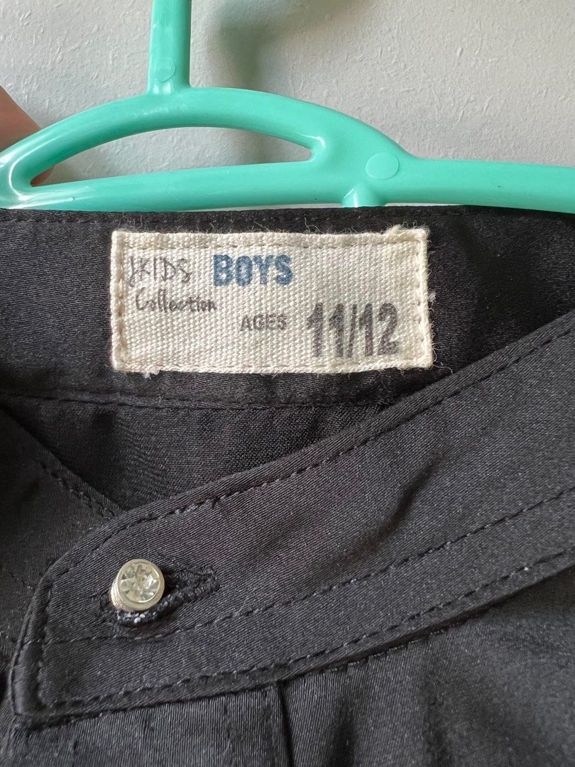 Baju Melayu Budak Hitam, Babies & Kids, Babies & Kids Fashion on Carousell