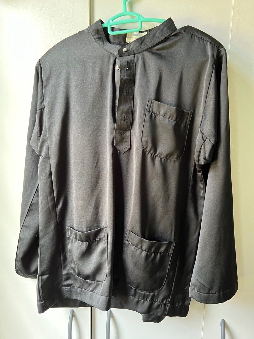 Baju Melayu Budak Hitam, Babies & Kids, Babies & Kids Fashion on Carousell