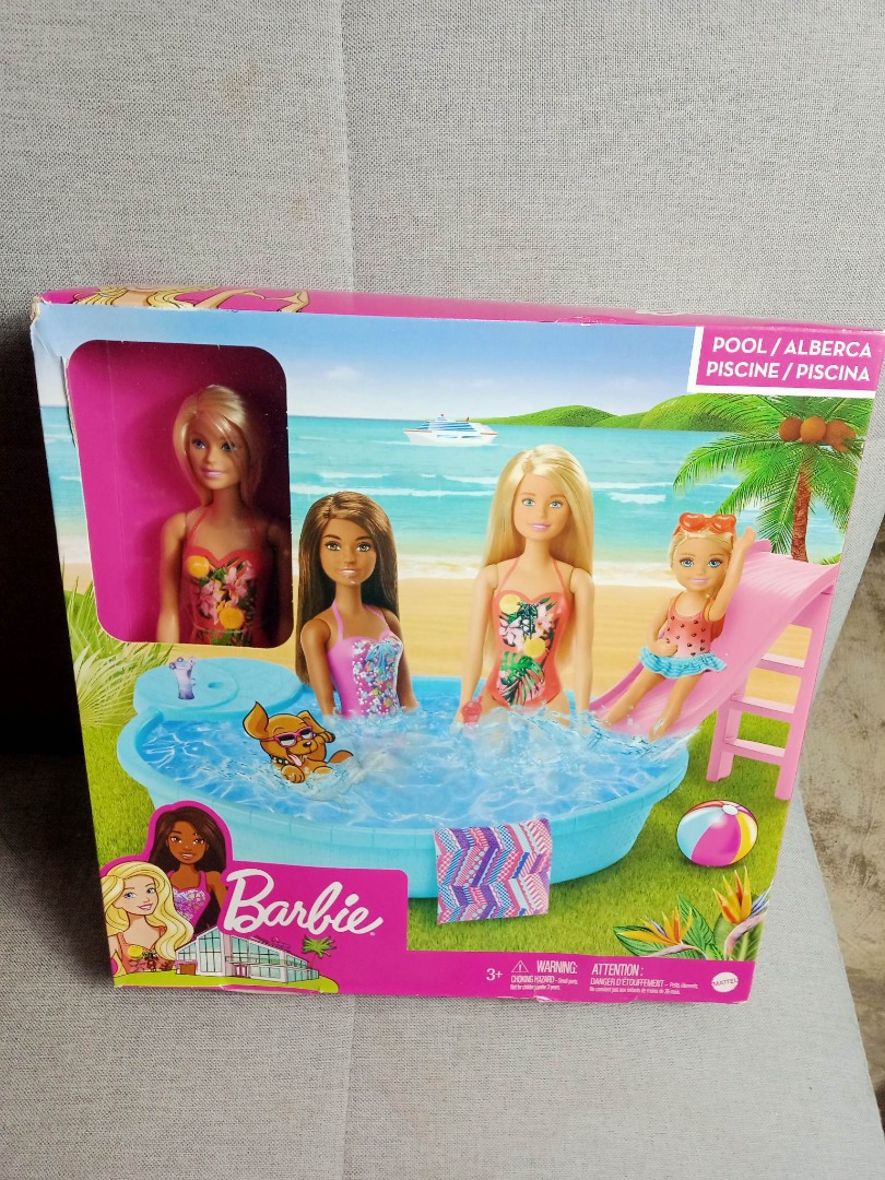 Barbie Pool Party Doll Playset, Hobbies & Toys, Toys & Games on