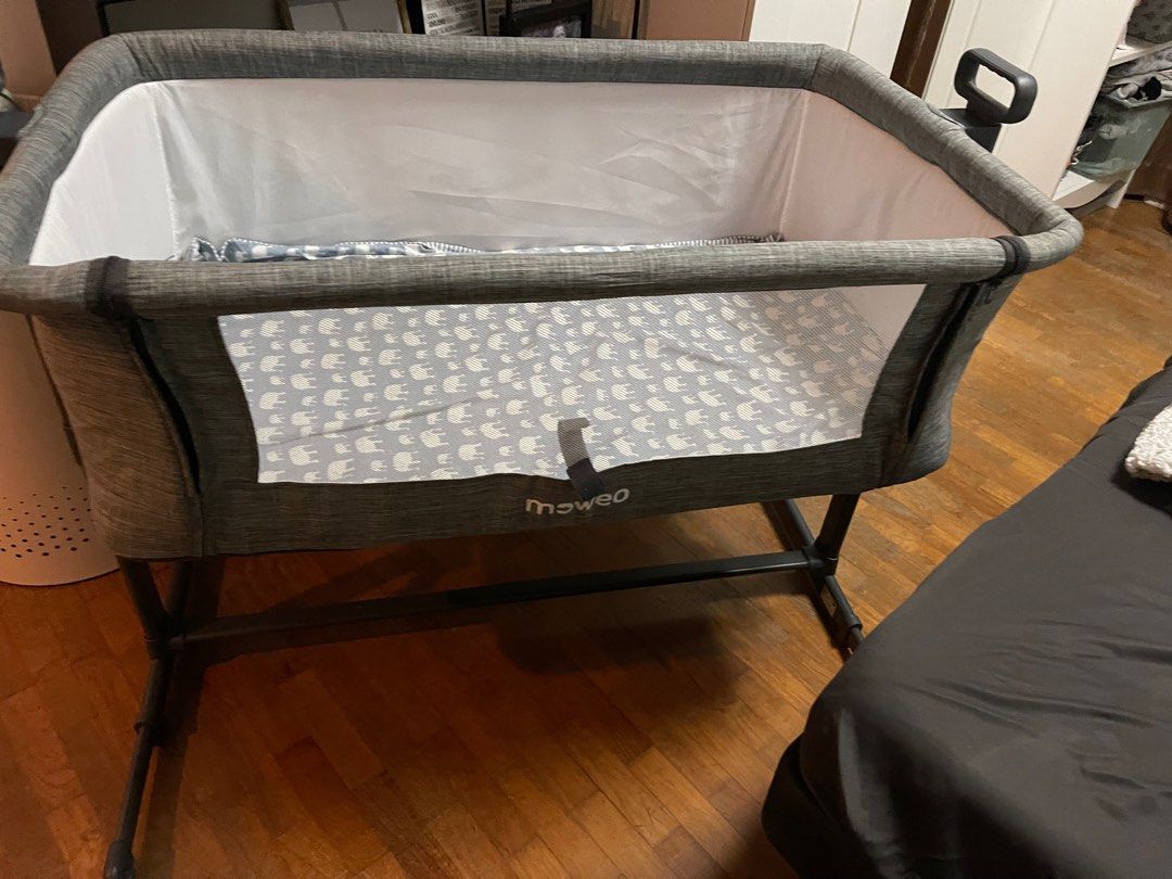 Moweo bedside hot sale crib kokemuksia