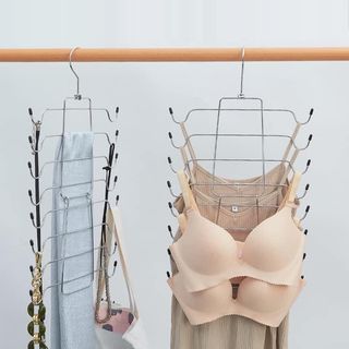 📺Bra Hanger Panty Hanger Tank Top/Tie/Bra Organizer Multi Layer Bra Organizer Hanger Clothes Rack