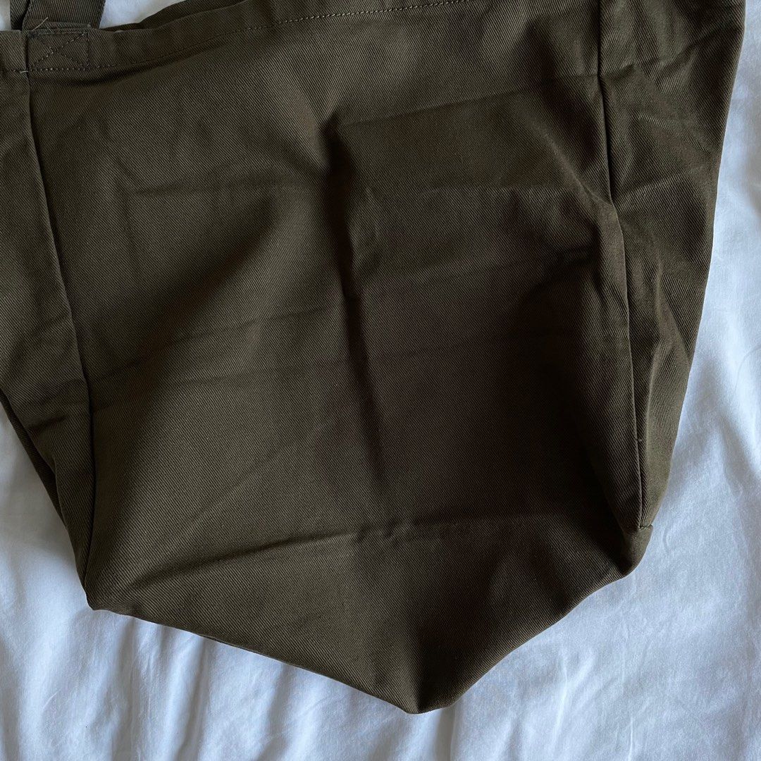 brandy melville large tote bag (olive green), Women's Fashion, Bags