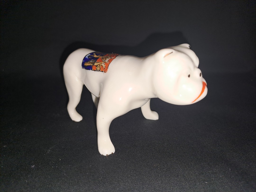 Antique WW1 Bulldog - Crested Ware - BRITISH BULL DOG - Crest of ...