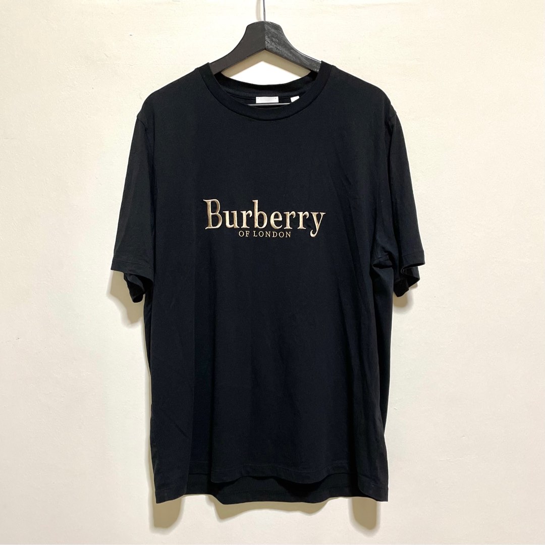 Burberry Embroidered Classic Logo Tee, Men's Fashion, Tops & Sets, Tshirts  & Polo Shirts on Carousell