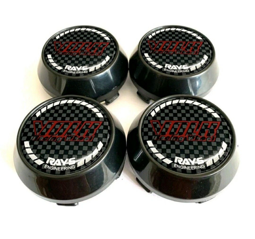 Car Cap Rim Red Logo fit for Rays Volk Racing, Auto Accessories on