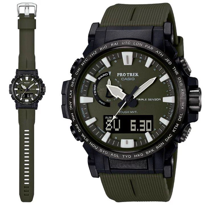 CASIO JDM日版PROTREK Climber Line 手錶PRW-61Y-3JF 訂購, 男裝, 手錶