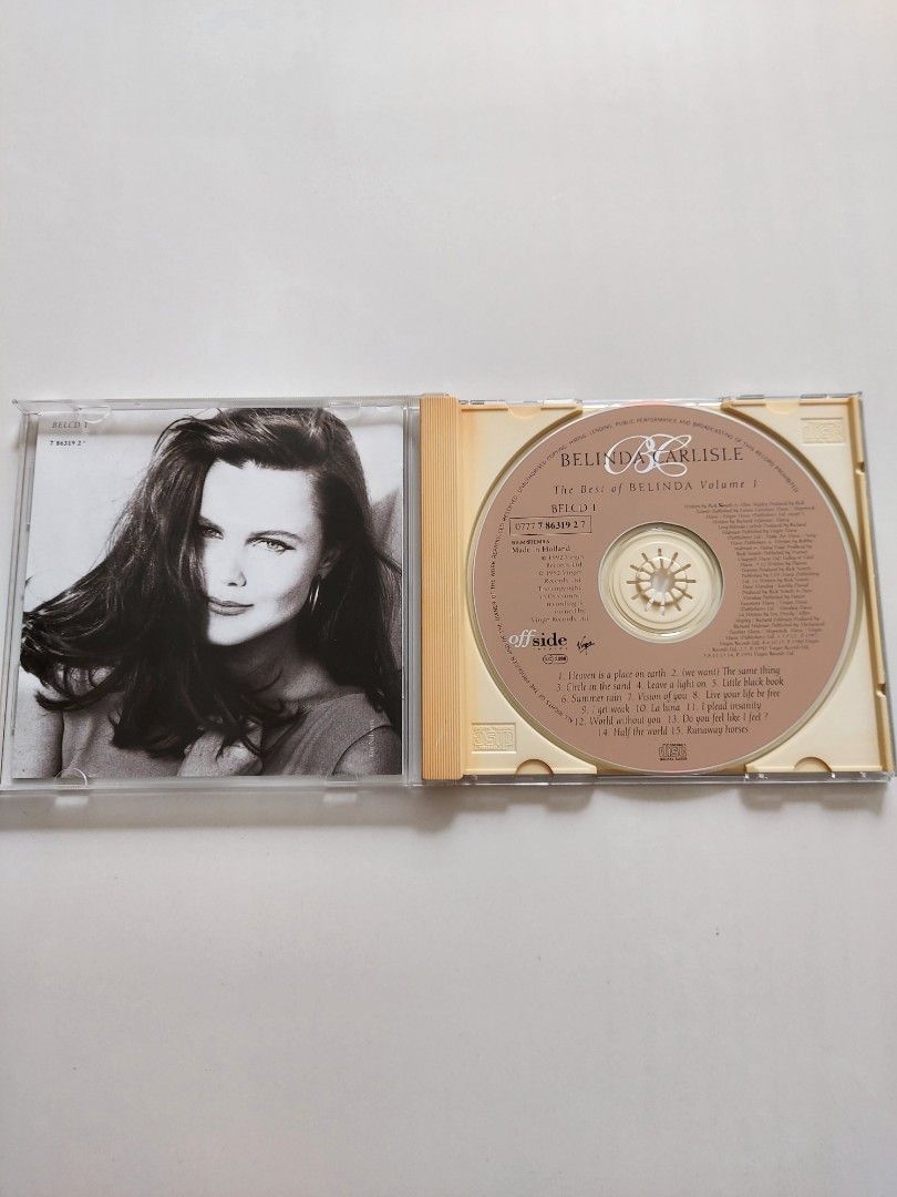 CD Belinda Carlisle - The Best of Vol. 1, Hobbies & Toys, Music & Media ...