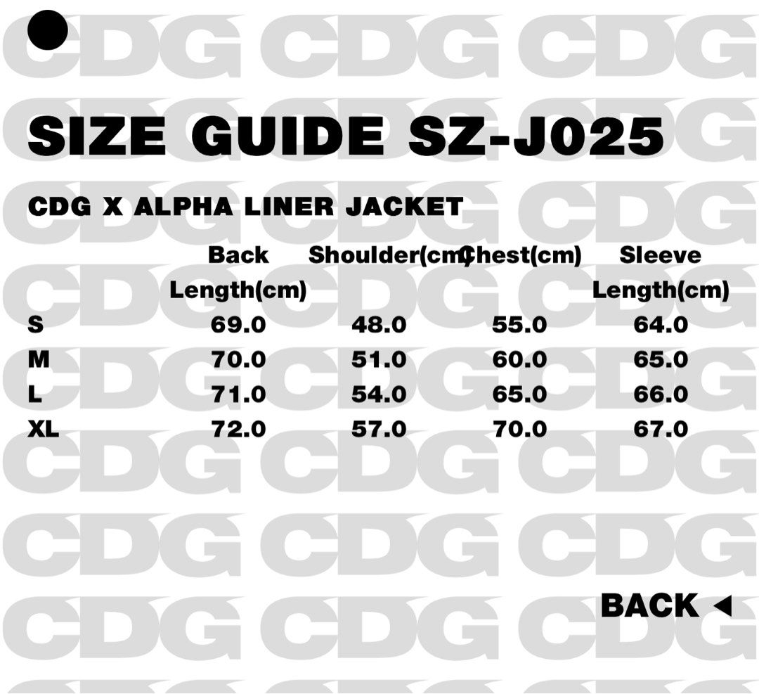 CDG x ALPHA LINER JACKET 99%New, 男裝, 外套及戶外衣服- Carousell