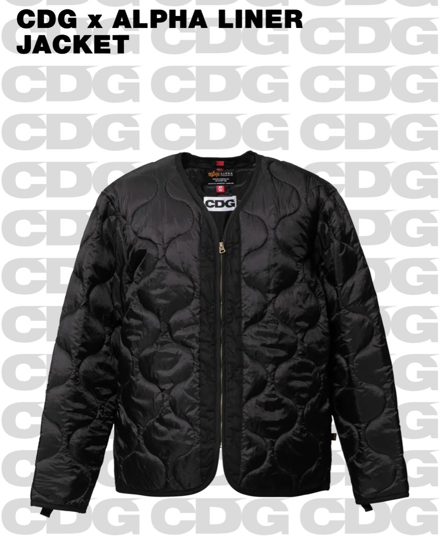 CDG x ALPHA LINER JACKET 99%New, 男裝, 外套及戶外衣服 