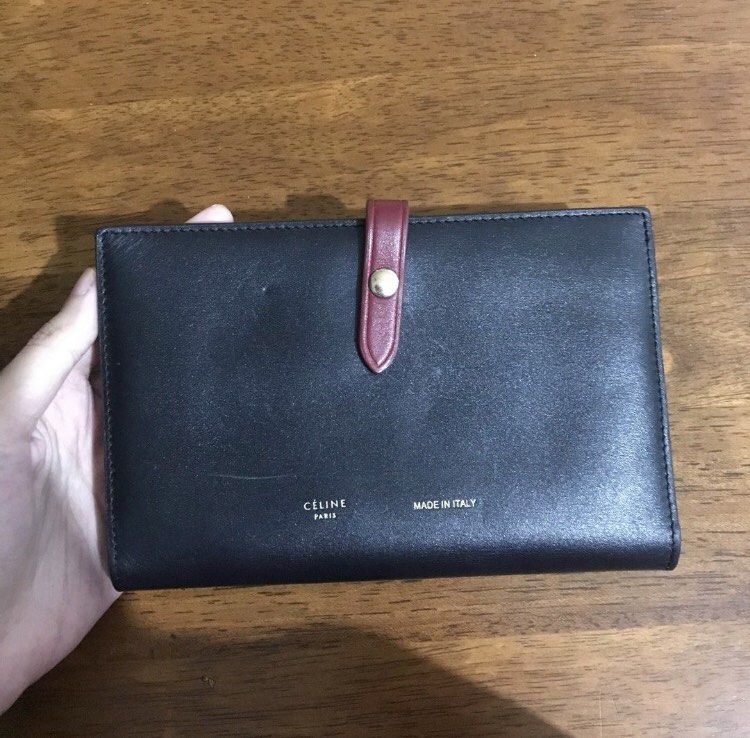 Celine wallet medium strap multi-functional green