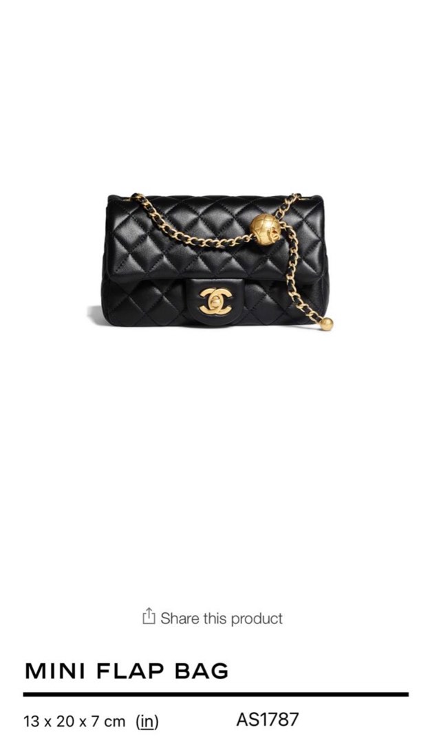 Chanel Pearl Crush Mini Rectangular, Luxury, Bags & Wallets on Carousell