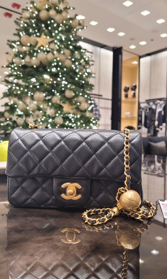 Chanel Pearl Crush Mini Rectangular, Luxury, Bags & Wallets on
