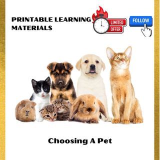 Choosing A Pet + Small Mammal Care Guide + Training Small Mammals. Printable Training Materials for Rabbit, Hamster, Gerbil, Rat, Mice, and Guinea Pig