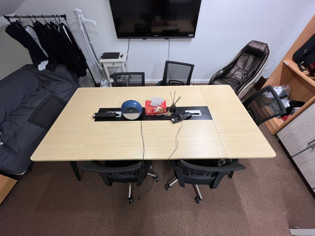 [Clearing] Conference table - 6 seater, Furniture & Home Living ...