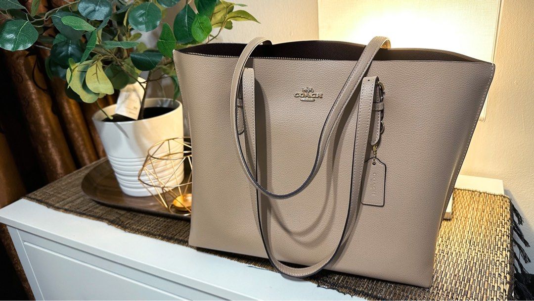 Coach mollie 2025 tote taupe